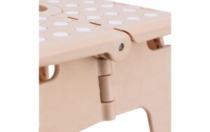 relaxdays Klapphocker faltbar XL Farbe: Beige