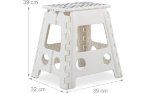 2111477_1 - Mediatech relaxdays Klapphocker faltbar XL Farbe: Weiss