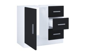 VCM Unterschrank Zalo XL Weiss/Schwarz kaufen Schweiz | Mediatech.ch