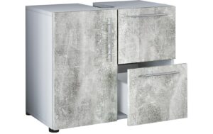 VCM Unterschrank Flandu Weiss/Beton