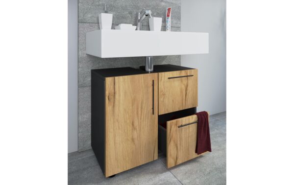 VCM Unterschrank Flandu Anthrazit/Honig-Eiche