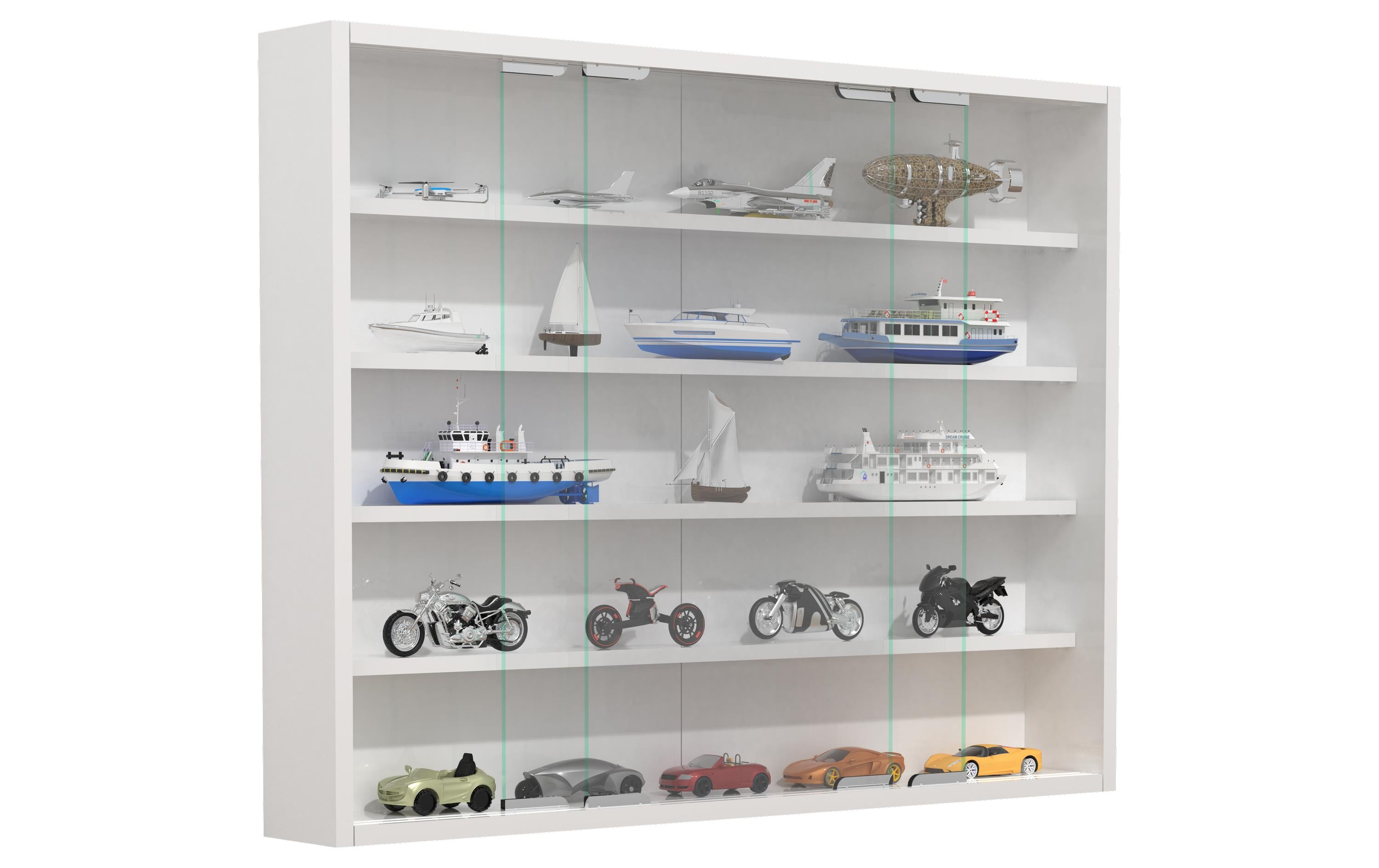 2112114 - Mediatech VCM Wandvitrine Agisa L Weiss kaufen Schweiz | Mediatech.ch
