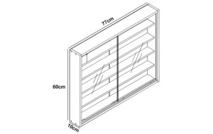 2112114_4 - Mediatech VCM Wandvitrine Agisa L Weiss