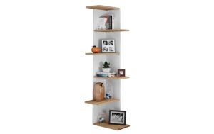 VCM Wandregal Balos XL Weiß/Honig-Eiche kaufen Schweiz | Mediatech.ch