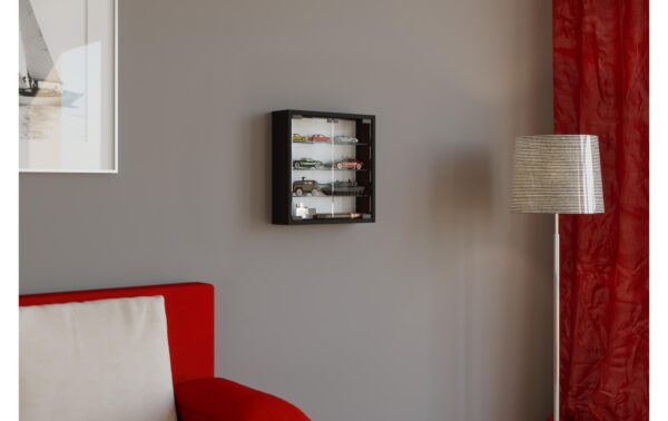 VCM Wandvitrine Mandosa S Schwarz