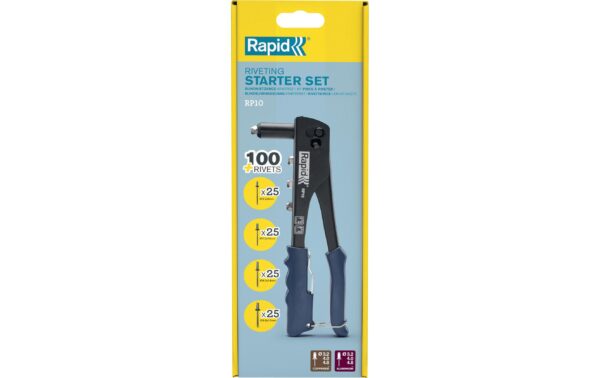 2112508_3 - Mediatech Rapid Blindnietzange RP10 + 100 Niete Schachtel FSC