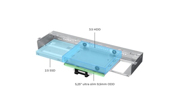 2121694_6 - Mediatech Chieftec DT-10B-300, Schwarz 1x 5.25US, 1x 3.5, 1x 2.5, 300Watt