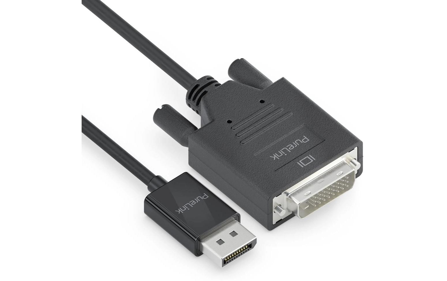 2125814 - Mediatech Purelink Displayport-DVI Kabel, 1.50m iSerie, 1920x1200, WUXGA , schwarz