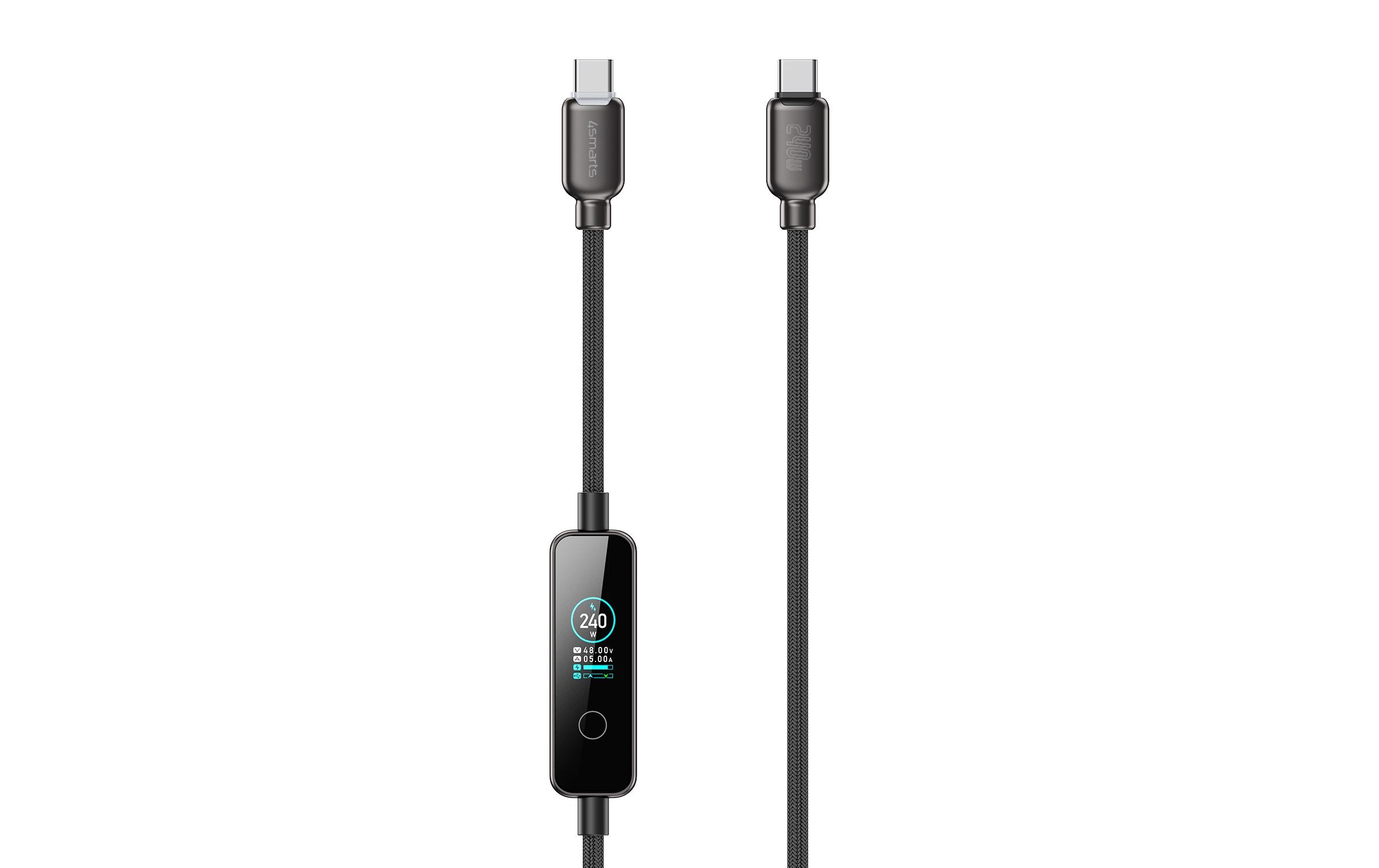 2126397 - Mediatech 4smarts, USB-Kabel ScreenCord, 1.2m, 240W USB2.0, 480 Mbit/s, PD3.1 kaufen Schweiz | Mediatech.ch