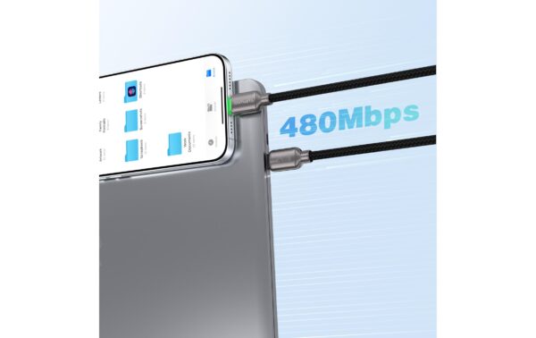2126397_5 - Mediatech 4smarts, USB-Kabel ScreenCord, 1.2m, 240W USB2.0, 480 Mbit/s, PD3.1