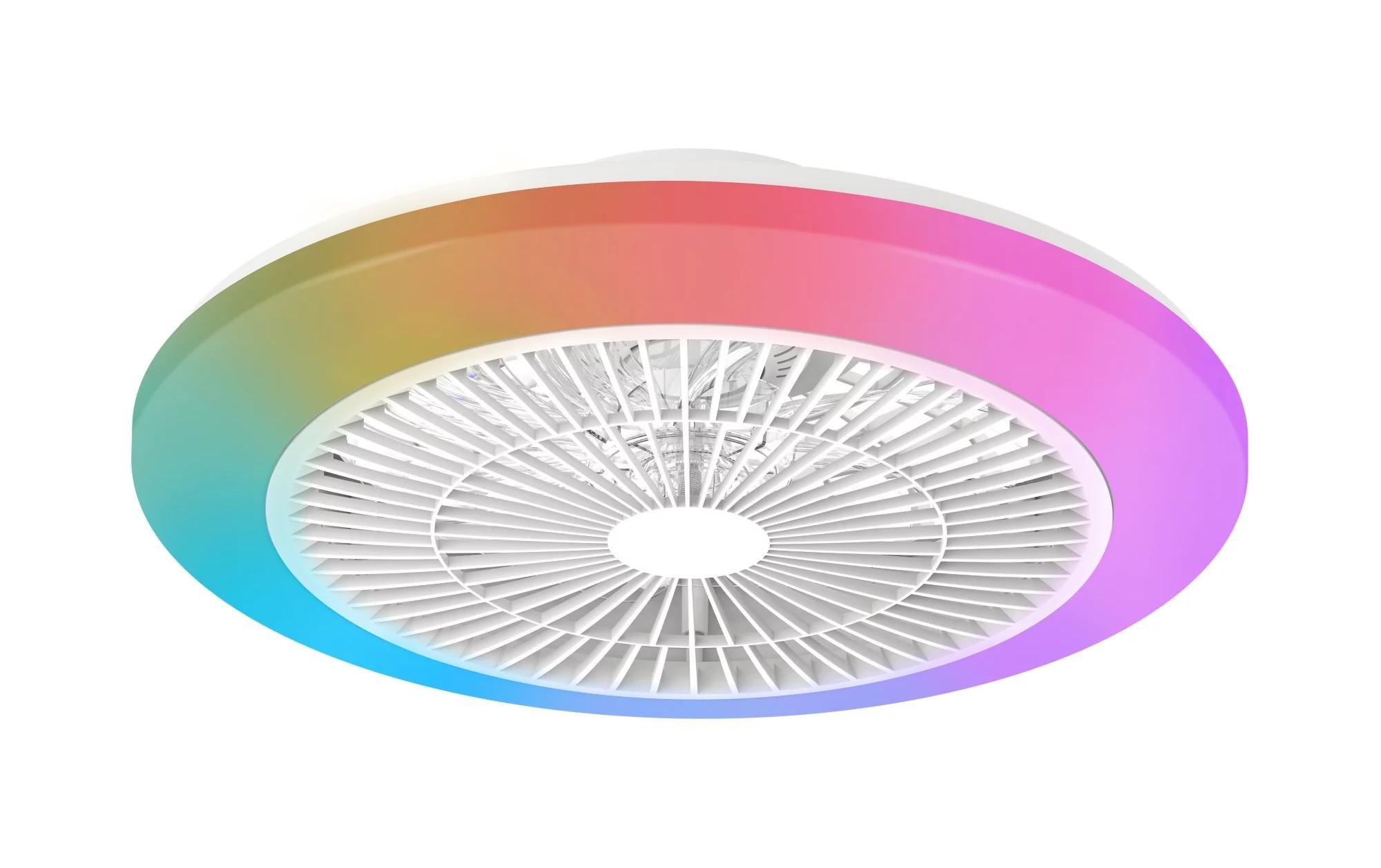 2126679 - Mediatech Philips Amigo flache Deckenleuchte Flat Fan ceiling, 20W+40W RGB ON kaufen Schweiz | Mediatech.ch