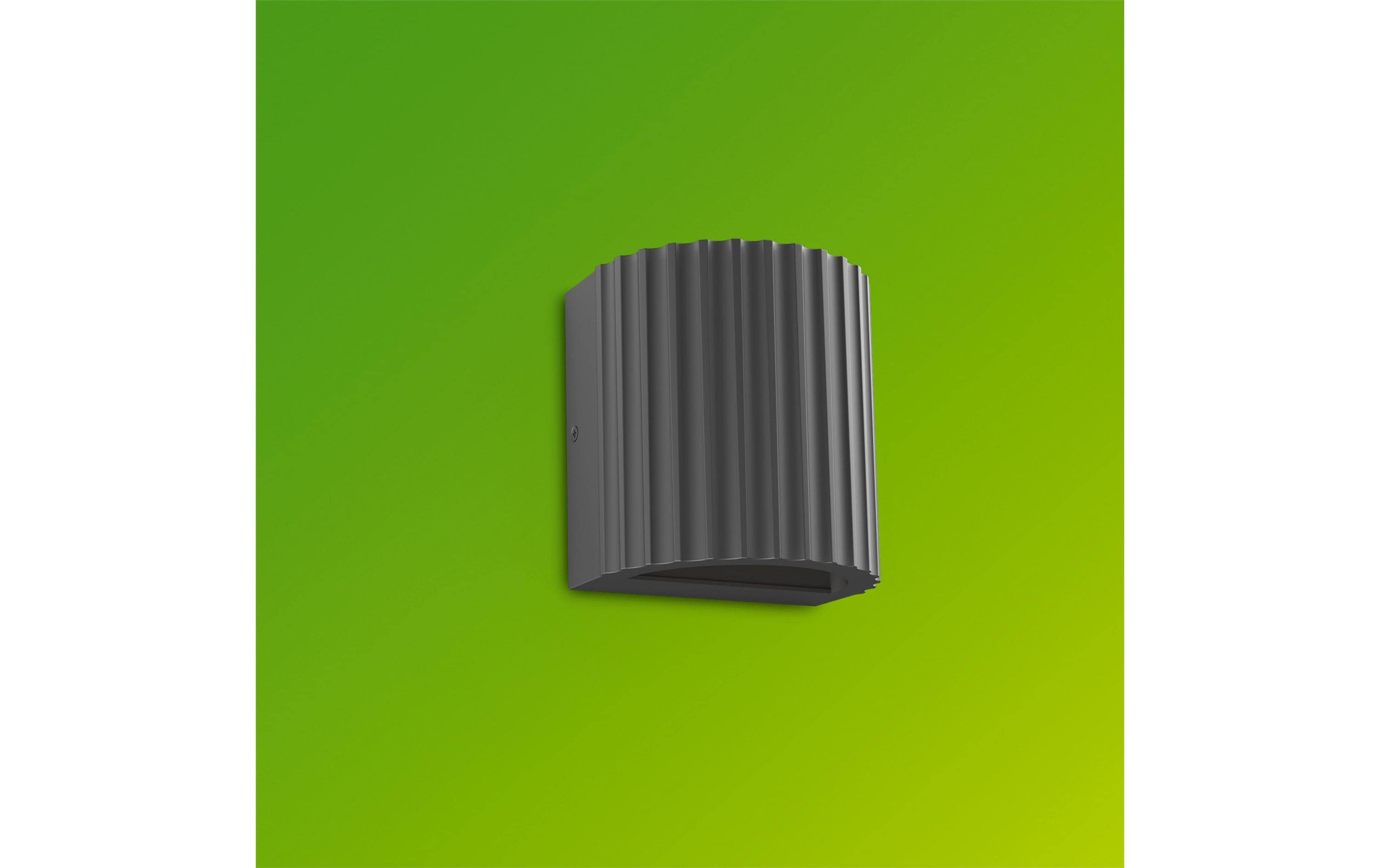 2126694_1 - Mediatech Philips Zyra Outdoor Wandleuchte IP44 Ultra-Efficient, 2x4.3W, 2700K, anthrazit
