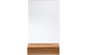 2127153_5 - Mediatech Exacompta Tischaufsteller A6, hoch Holzsockel, UV beständig