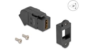 2130801 - Mediatech Delock Keystone Modul HDMI 8K 60Hz 45° 8K, 60Hz, 45° gewinkelt, Einbau