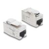Delock Keystone Modul RJ45 Cat.6A Bu zu Bu Cat.6A, STP, Zink, -10 °C  60 °C