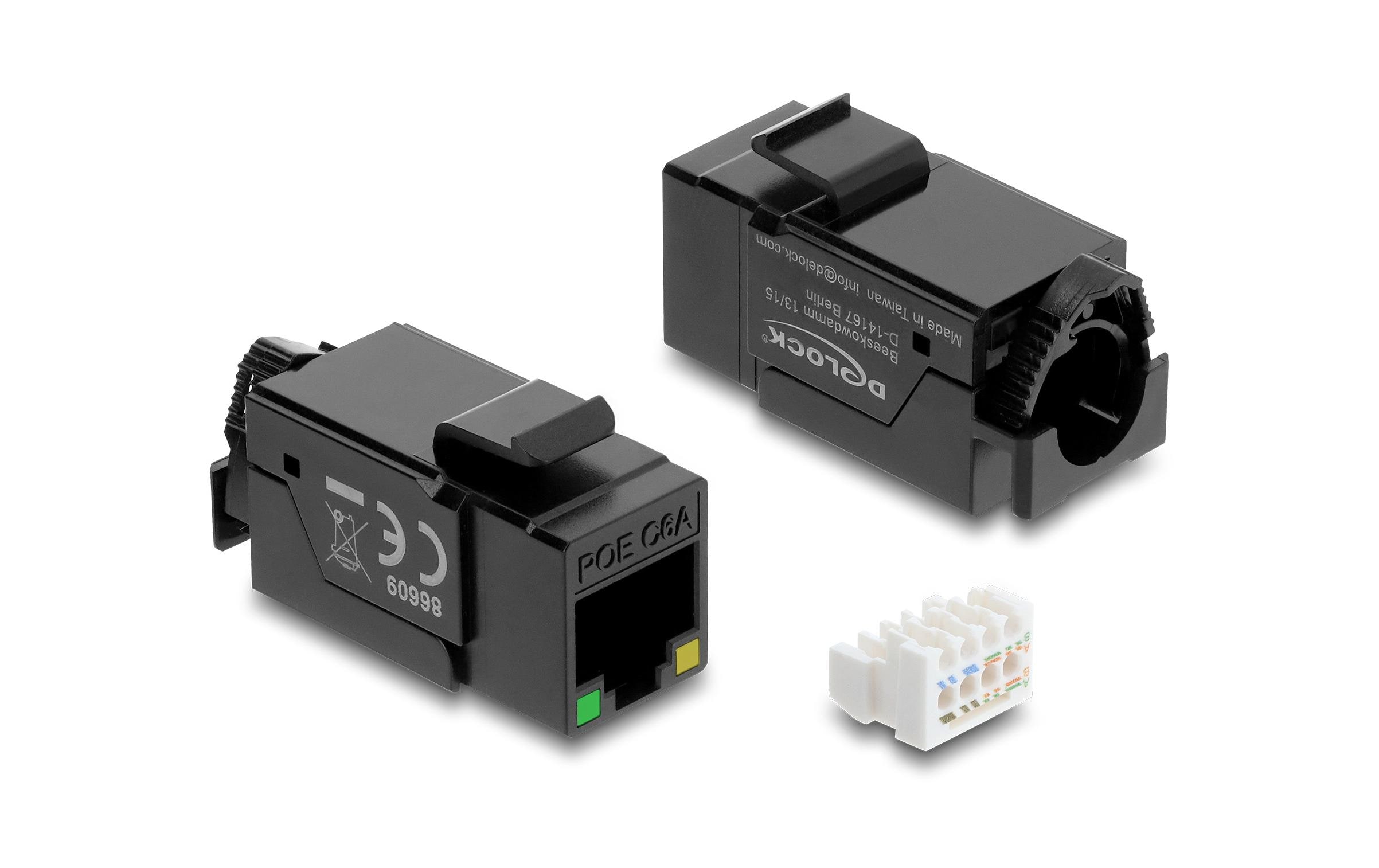 2130828 - Mediatech Delock Keystone Modul RJ45 Cat.6A Bu zu LSA Cat.6A, AWG23, UTP, LSA, Zink, PoE LED kaufen Schweiz | Mediatech.ch