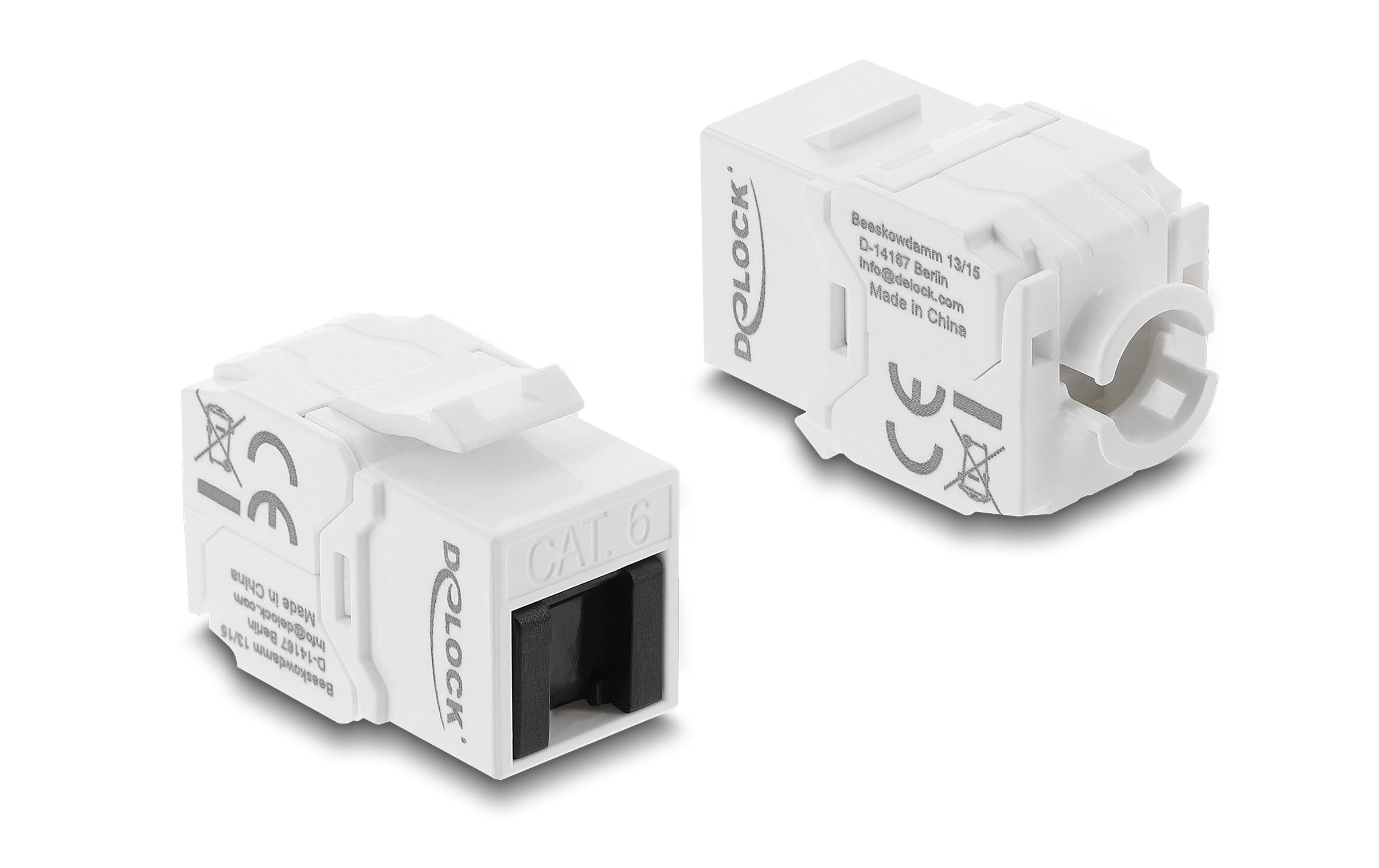 2130831 - Mediatech Delock Keystone Modul RJ45 Cat.6 Bu zu LSA Cat.6, AWG22, UTP, LSA, Staubschutz kaufen Schweiz | Mediatech.ch