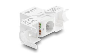 2130831_1 - Mediatech Delock Keystone Modul RJ45 Cat.6 Bu zu LSA Cat.6, AWG22, UTP, LSA, Staubschutz