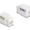 Delock Keystone Modul RJ45 Cat.6A Bu zu LSA Cat.6A, AWG22, UTP, LSA, Kunststoff, weiss