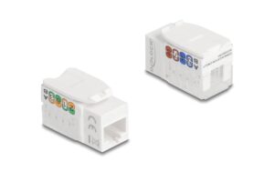 Delock Keystone Modul RJ45 Cat.6A Bu zu LSA Cat.6A, AWG22, UTP, LSA, Kunststoff, weiss