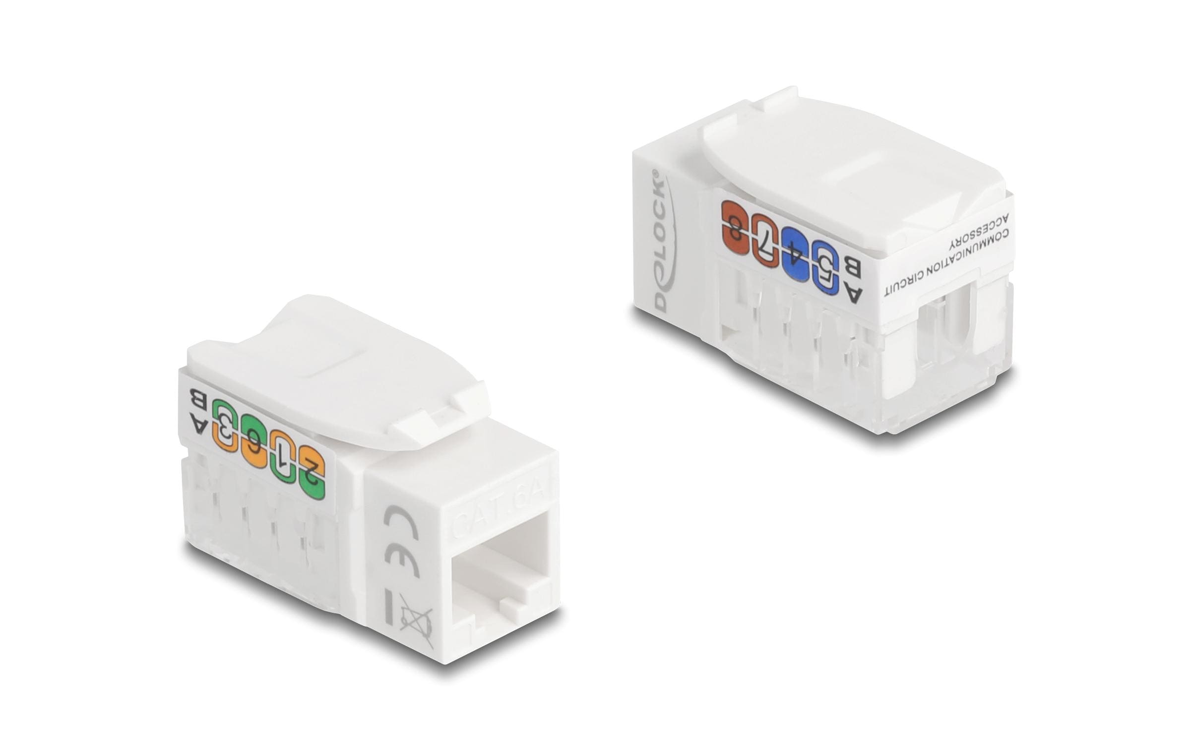 2130841 - Mediatech Delock Keystone Modul RJ45 Cat.6A Bu zu LSA Cat.6A, AWG22, UTP, LSA, Kunststoff, weiss kaufen Schweiz | Mediatech.ch