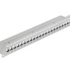 2131355 - Mediatech Delock 19 Keystone Patchpanel 24 Port 1HE, grau, Beschriftungsfeld, Zug Entl.