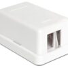 2131365 - Mediatech Delock Keystone Leergehäuse 1 Port Kunststoff, weiss