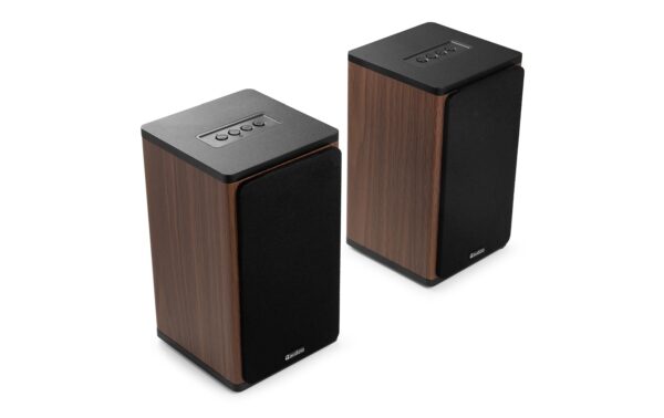 2132066_4 - Mediatech Audizio BS20-DW Regal-Speaker Set, 50W, BT, Akku, dk Holz