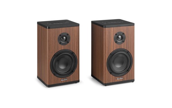 2132066_7 - Mediatech Audizio BS20-DW Regal-Speaker Set, 50W, BT, Akku, dk Holz