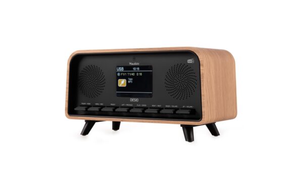 Audizio Desio-LWD Retro DAB+ Radio, Stereo, BT, holzfarben