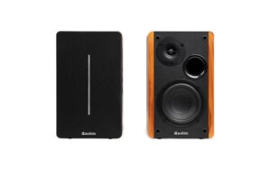Audizio KS01B Aktivlautsprecher Set, 120W, BT, holzfarben