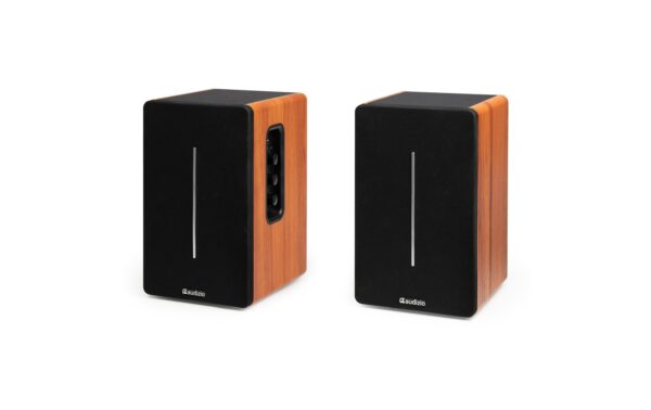 Audizio KS01B Aktivlautsprecher Set, 120W, BT, holzfarben