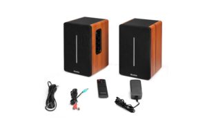 Audizio KS01B Aktivlautsprecher Set, 120W, BT, holzfarben