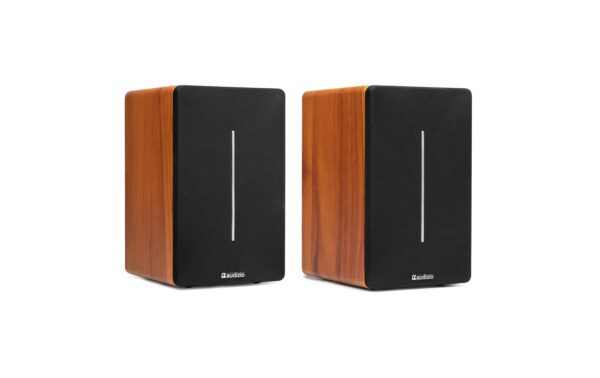 Audizio KS01B Aktivlautsprecher Set, 120W, BT, holzfarben