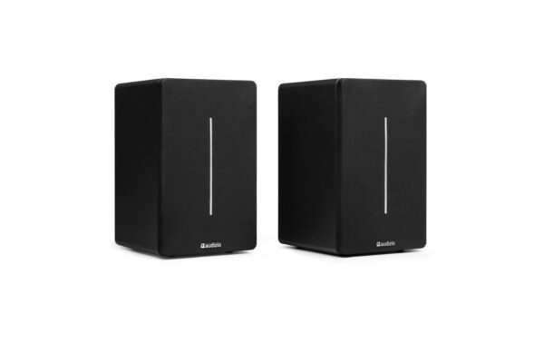 Audizio KS01B Regal-Lautsprecher Set, 120W, BT, schwarz