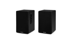2132074_2 - Mediatech Audizio KS01-BK Regal-Lautsprecher Set, 80W, BT, schwarz