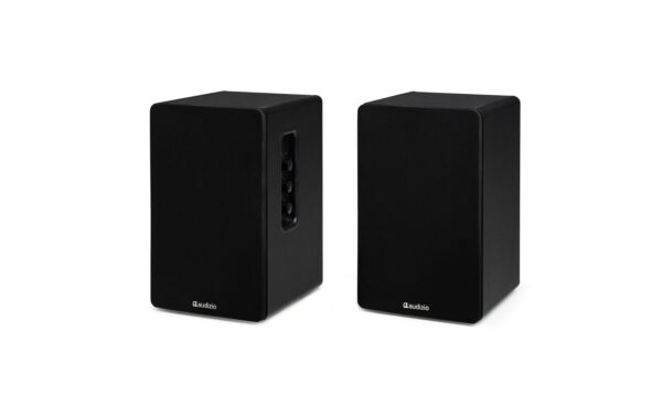 2132074_2 - Mediatech Audizio KS01-BK Regal-Lautsprecher Set, 80W, BT, schwarz