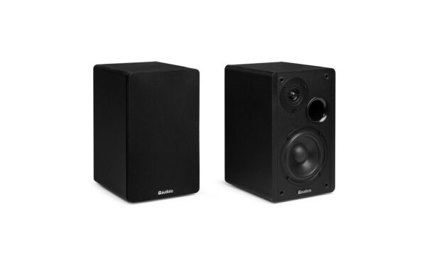 2132074_4 - Mediatech Audizio KS01-BK Regal-Lautsprecher Set, 80W, BT, schwarz