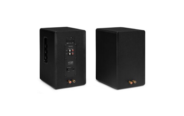 2132074_5 - Mediatech Audizio KS01-BK Regal-Lautsprecher Set, 80W, BT, schwarz