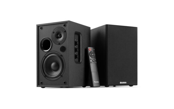 Audizio KS02-BK Aktivlautsprecher Set, 80W, BT, schwarz