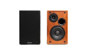 Audizio KS02-WD Aktivlautsprecher Set, 80W, BT, holzfarben