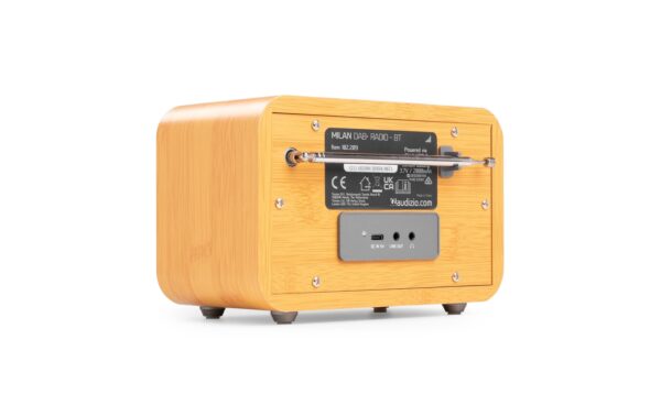 2132082_8 - Mediatech Audizio Milan-Bamboo DAB+ Radio mit BT u. FM, bambusfarben