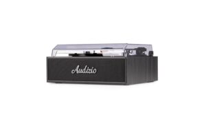 Audizio Reno-BK Retro Plattenspieler, BT, Stereo, schwarz