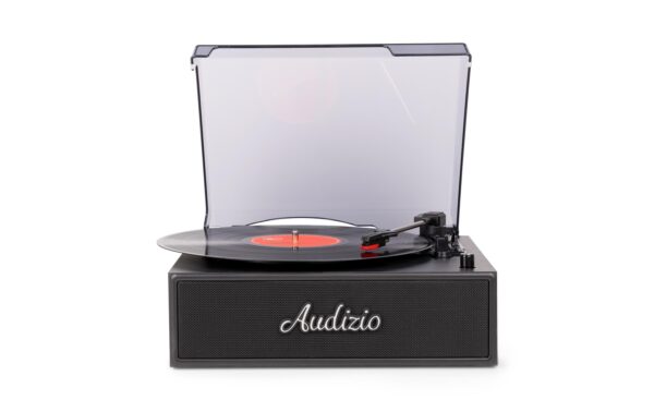 Audizio Reno-BK Retro Plattenspieler, BT, Stereo, schwarz