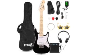 MAX GigKit Junior 1/4 BK E-Gitarrenset, Junior, 1/4, schwarz