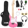 MAX GigKit Junior 1/4 PI E-Gitarrenset, Junior, 1/4, pink