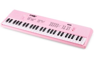 MAX KD54P Keyboard, 54 Tasten, Batterie, pink