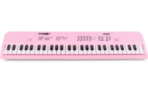 MAX KD54P Keyboard, 54 Tasten, Batterie, pink