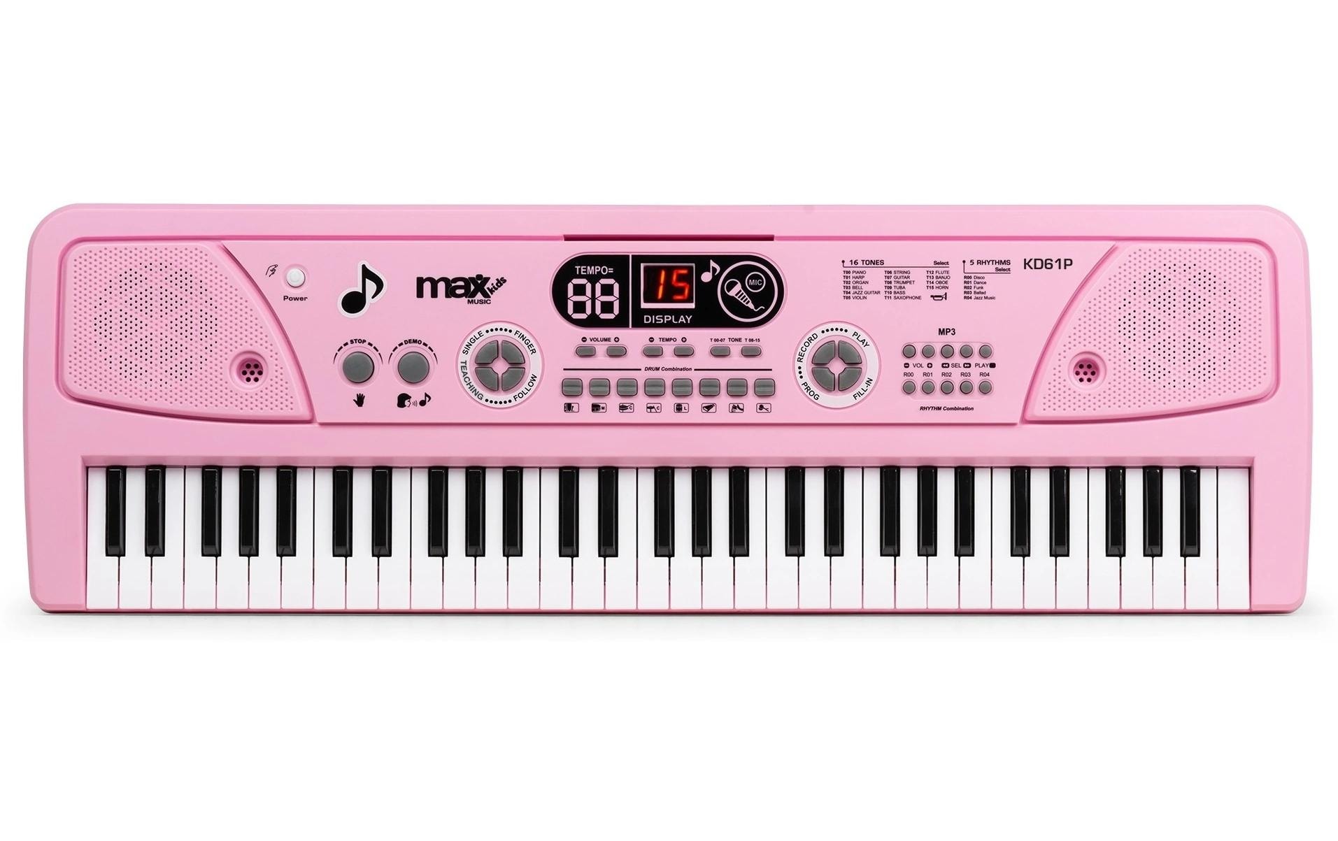 2132196_1 - Mediatech MAX KD61P Keyboard, 61 Tasten, Batterie, pink