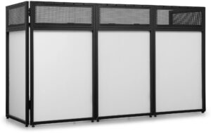 Vonyx DBA200 DJ Kanzel, Aluminium, 2m, schwarz/weiss